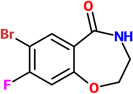 (图片) MC004217 7-Bromo-8-fluoro-3,4-dihydro-1,4-benzoxazepin-5(2H)-one